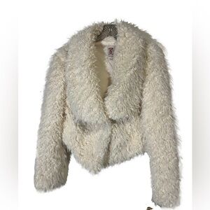 Vintage Decree Super Soft Faux Fur Cropped Jacket